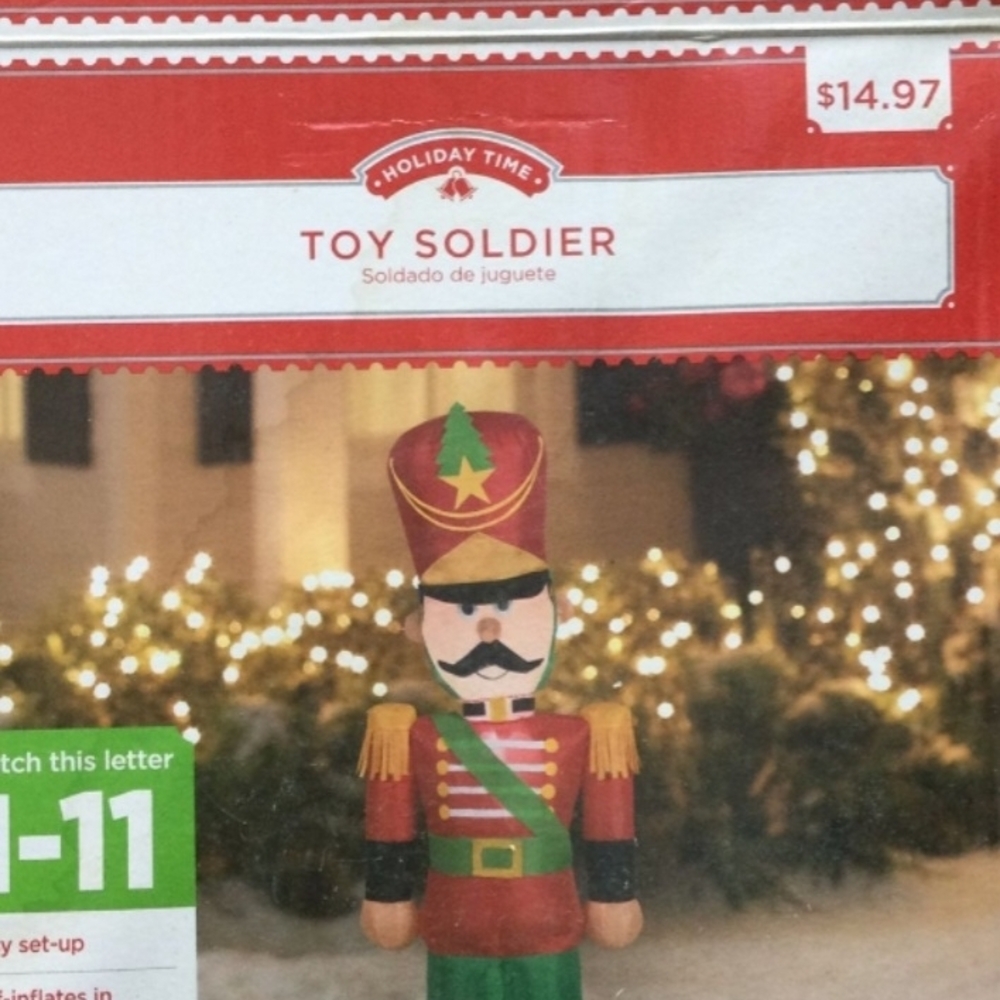 Holiday Time Colorful Toy Soldier - Red, Green, Gold